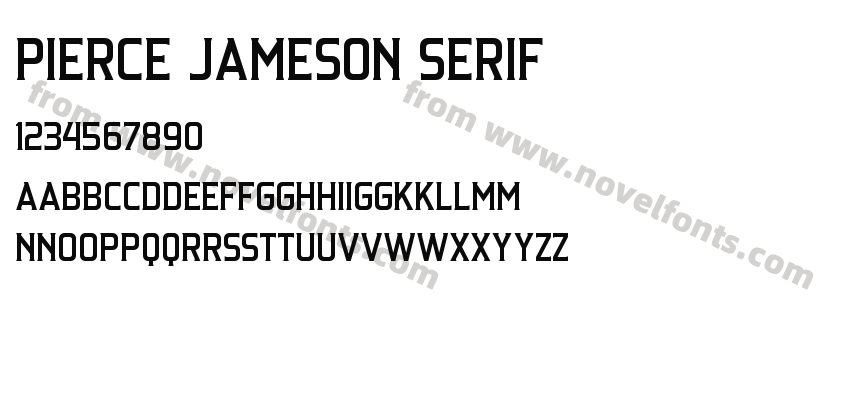 Pierce Jameson SerifPreview