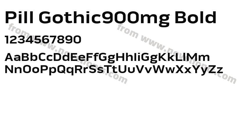 Pill Gothic900mg BoldPreview