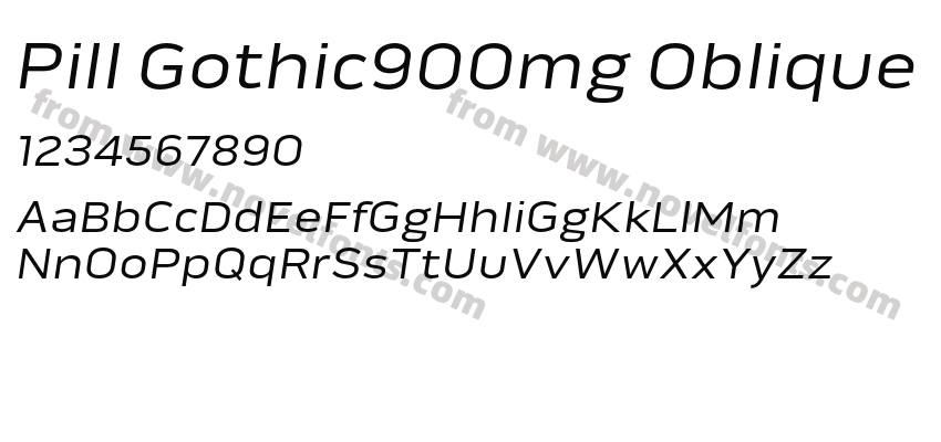 Pill Gothic900mg ObliquePreview