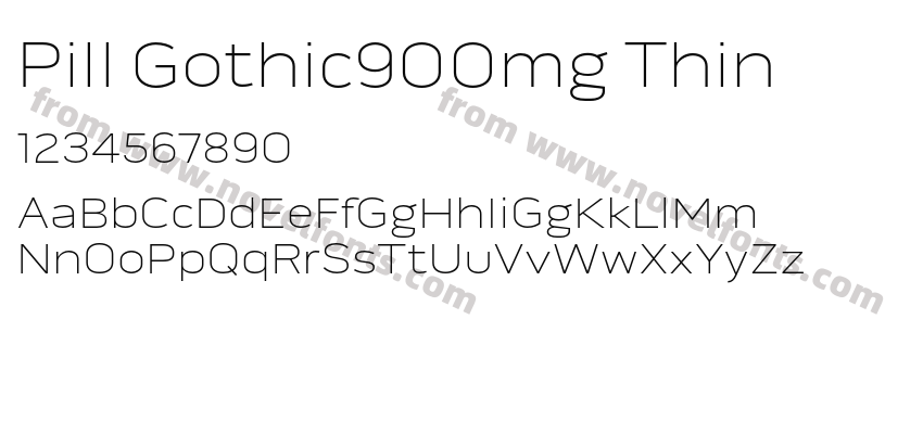 Pill Gothic900mg ThinPreview