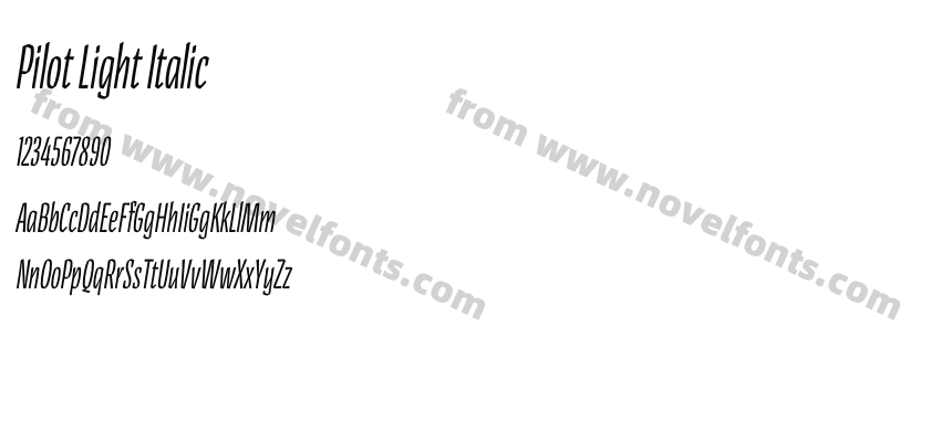 Pilot Light ItalicPreview