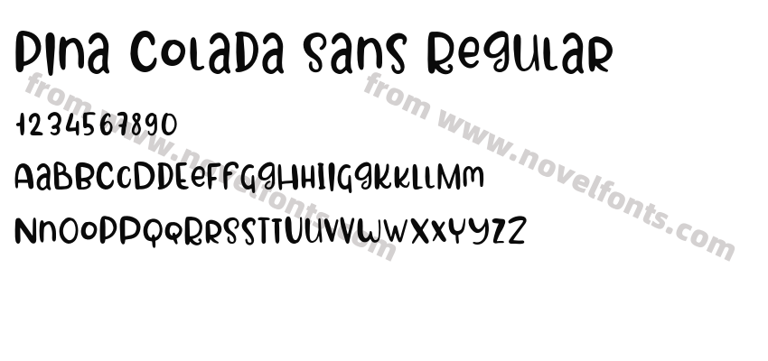 Pina Colada Sans RegularPreview