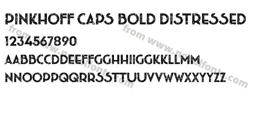 Pinkhoff Caps Bold DistressedPreview