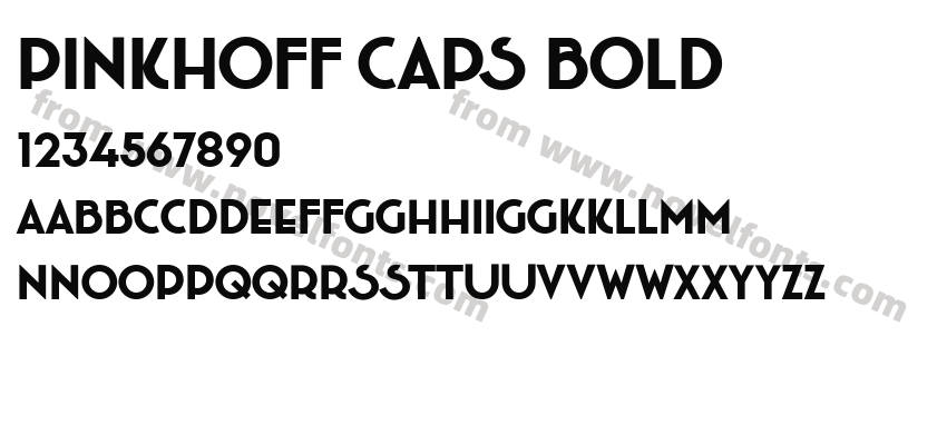 Pinkhoff Caps BoldPreview