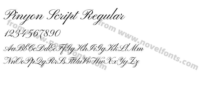 Pinyon Script RegularPreview