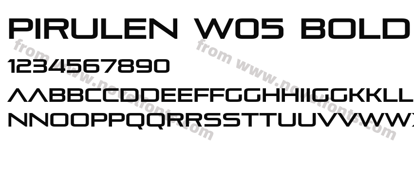 Pirulen W05 BoldPreview