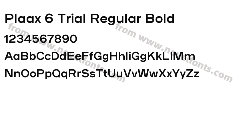 Plaax 6 Trial Regular BoldPreview
