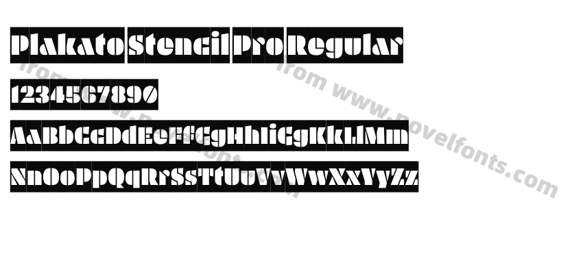 Plakato Stencil Pro RegularPreview