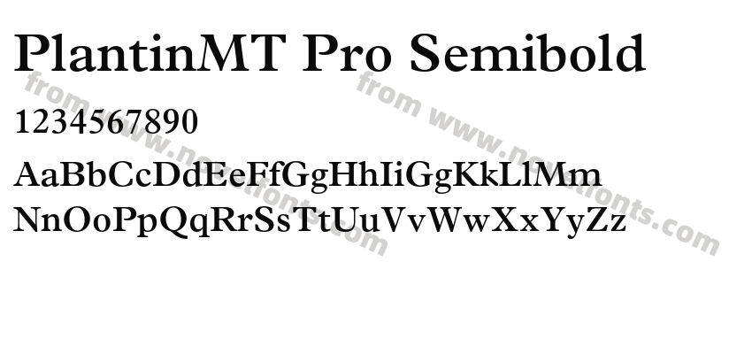 PlantinMT Pro SemiboldPreview