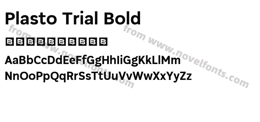Plasto Trial BoldPreview