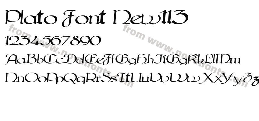 Plato Font New113Preview