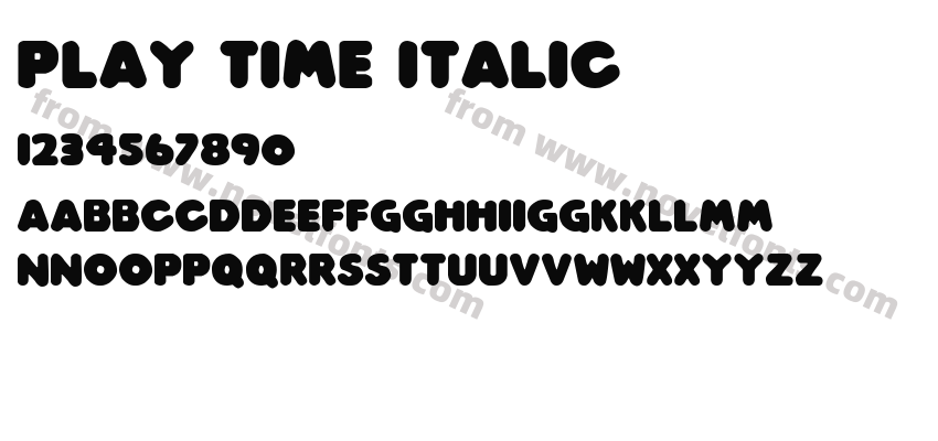 Play time ItalicPreview