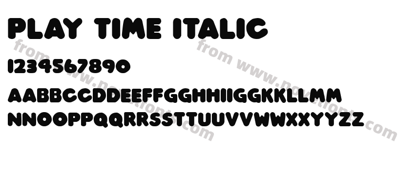 Play time ItalicPreview