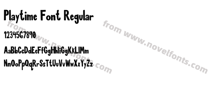 Playtime Font RegularPreview