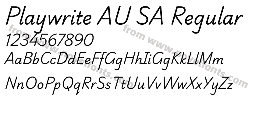 Playwrite AU SA RegularPreview