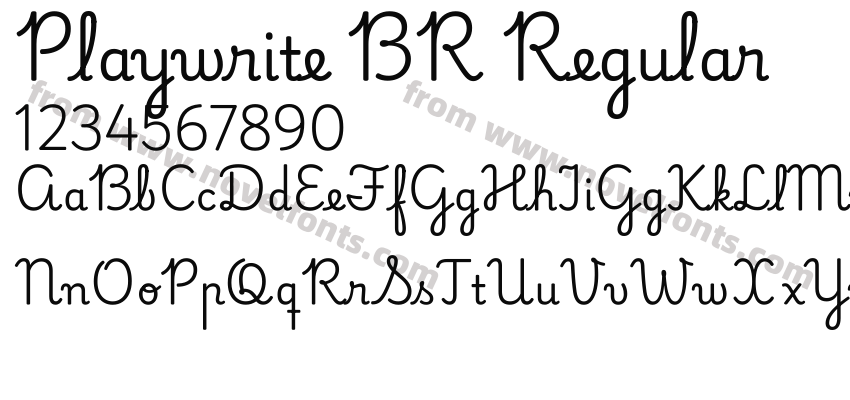 Playwrite BR RegularPreview