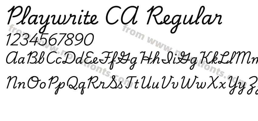 Playwrite CA RegularPreview