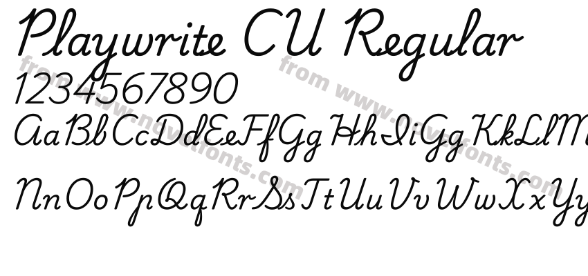 Playwrite CU RegularPreview