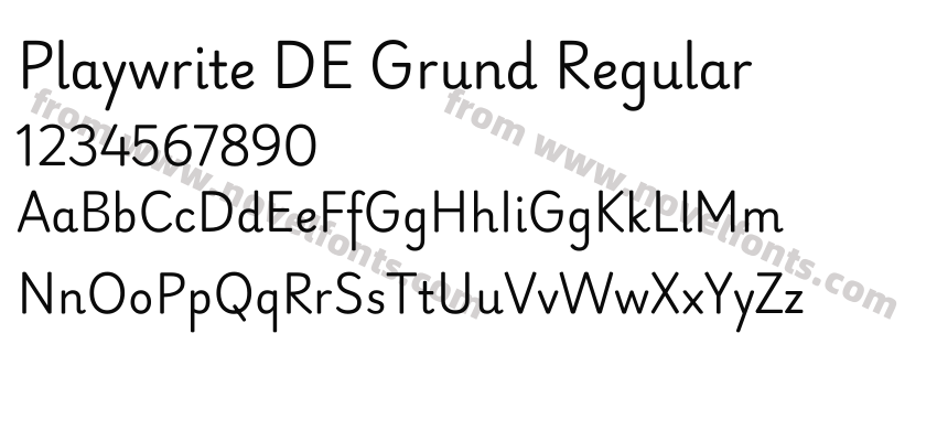 Playwrite DE Grund RegularPreview