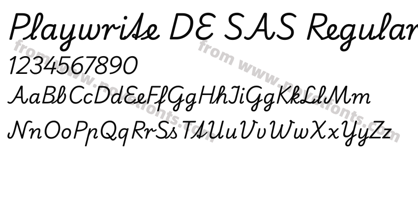 Playwrite DE SAS RegularPreview