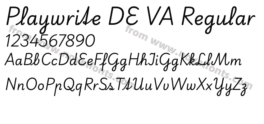 Playwrite DE VA RegularPreview