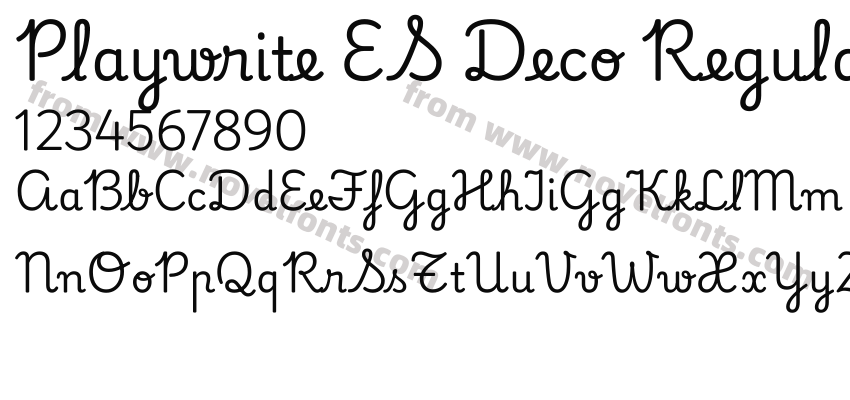 Playwrite ES Deco RegularPreview