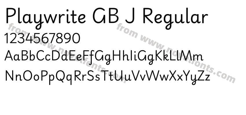 Playwrite GB J RegularPreview