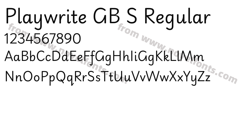 Playwrite GB S RegularPreview