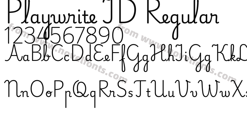 Playwrite ID RegularPreview
