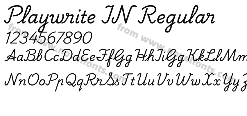 Playwrite IN RegularPreview