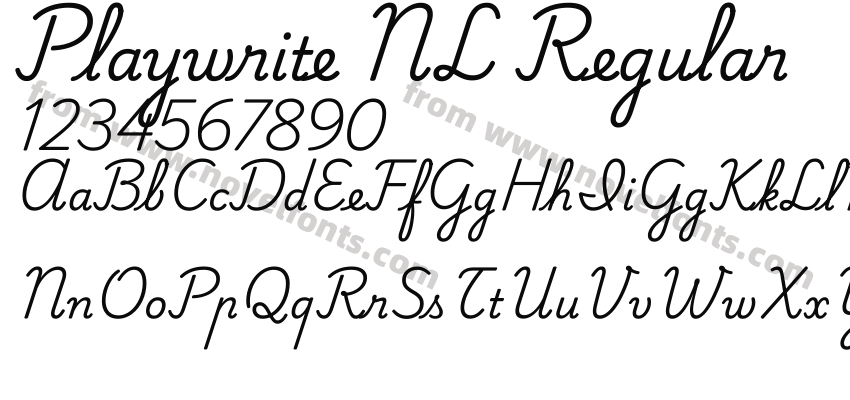 Playwrite NL RegularPreview