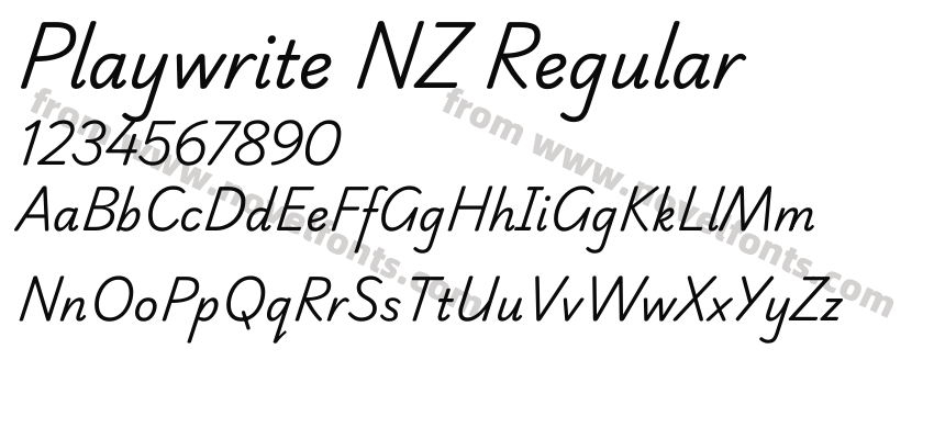 Playwrite NZ RegularPreview