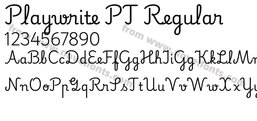 Playwrite PT RegularPreview