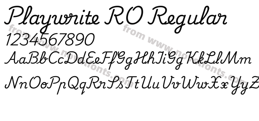 Playwrite RO RegularPreview