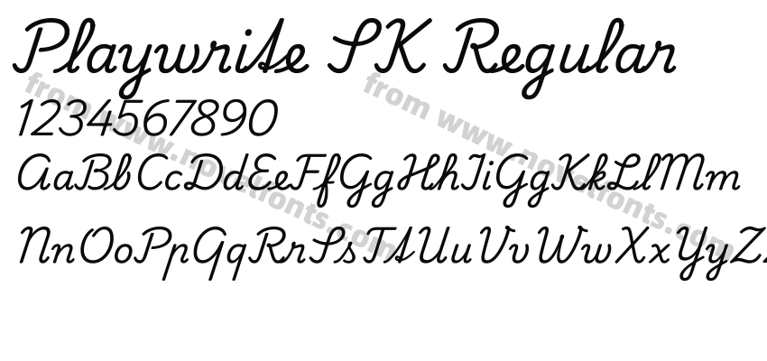 Playwrite SK RegularPreview