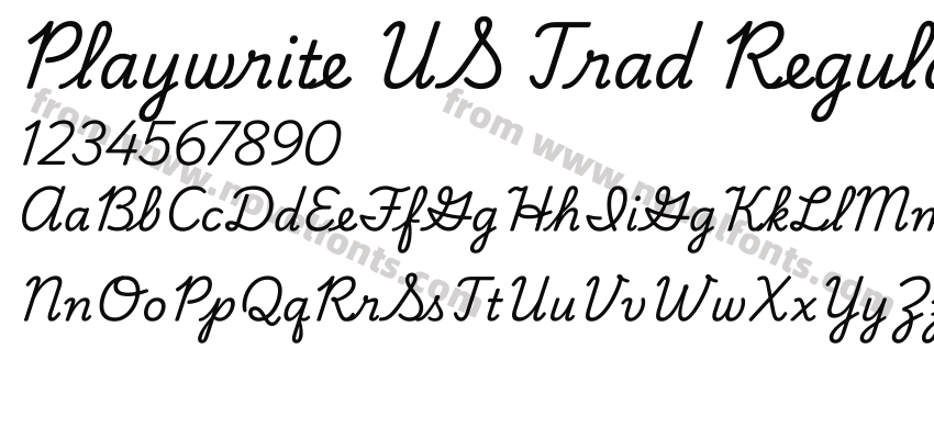 Playwrite US Trad RegularPreview