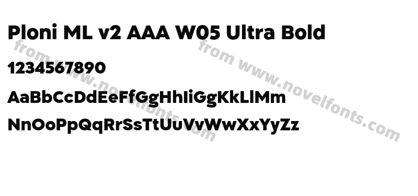 Ploni ML v2 AAA W05 Ultra BoldPreview