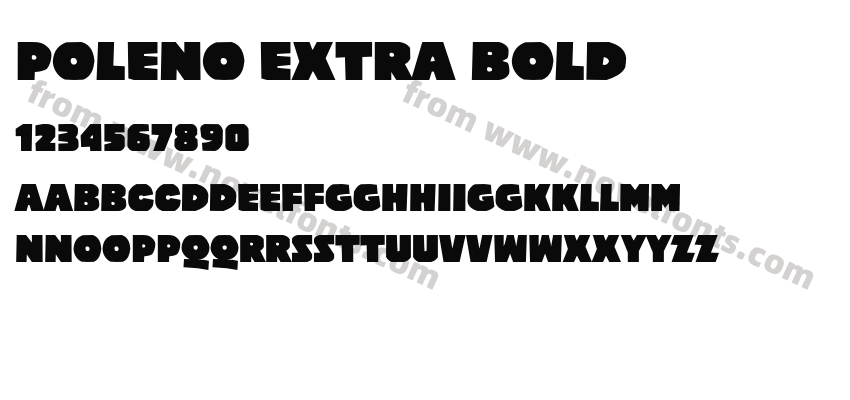 Poleno Extra BoldPreview