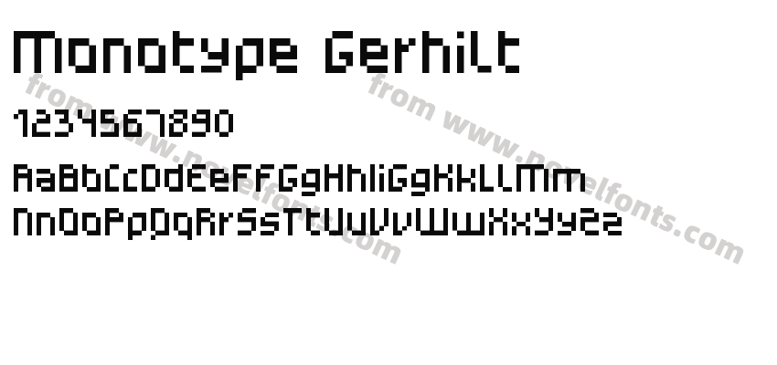 Monotype GerhiltPreview