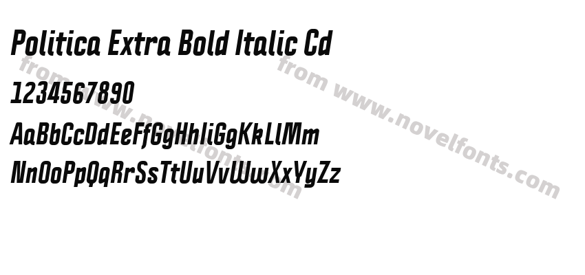 Politica Extra Bold Italic CdPreview