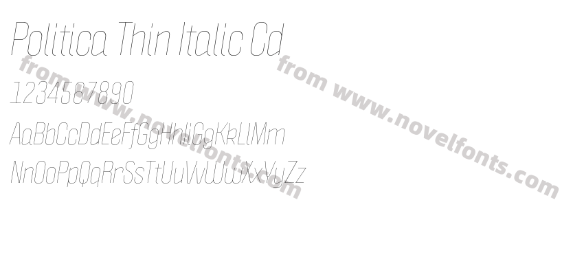Politica Thin Italic CdPreview