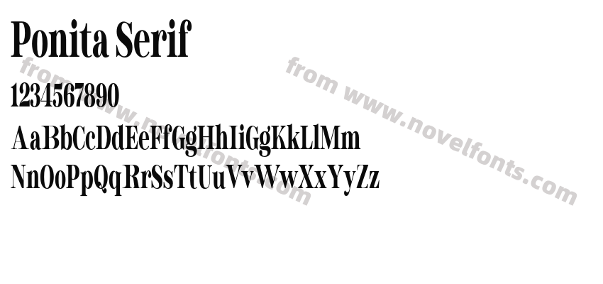 Ponita SerifPreview
