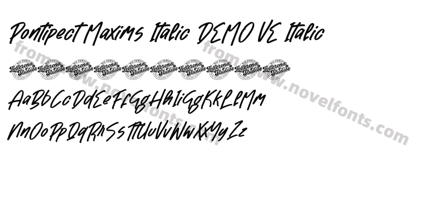 Pontipect Maxims Italic DEMO VE ItalicPreview