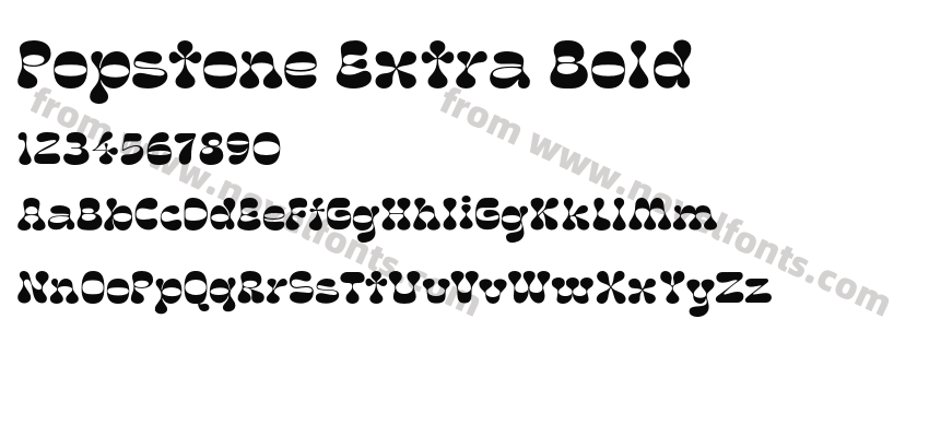 Popstone Extra BoldPreview