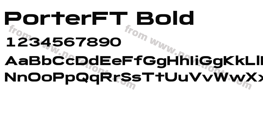 PorterFT BoldPreview