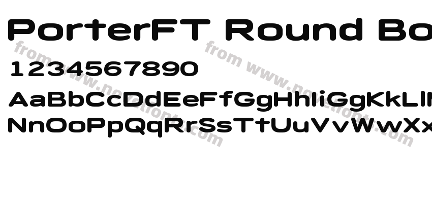PorterFT Round BoldPreview