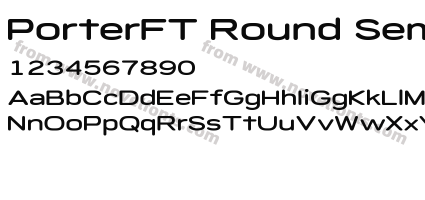 PorterFT Round SemiboldPreview