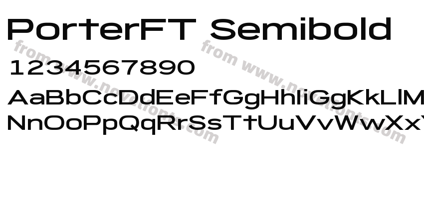 PorterFT SemiboldPreview