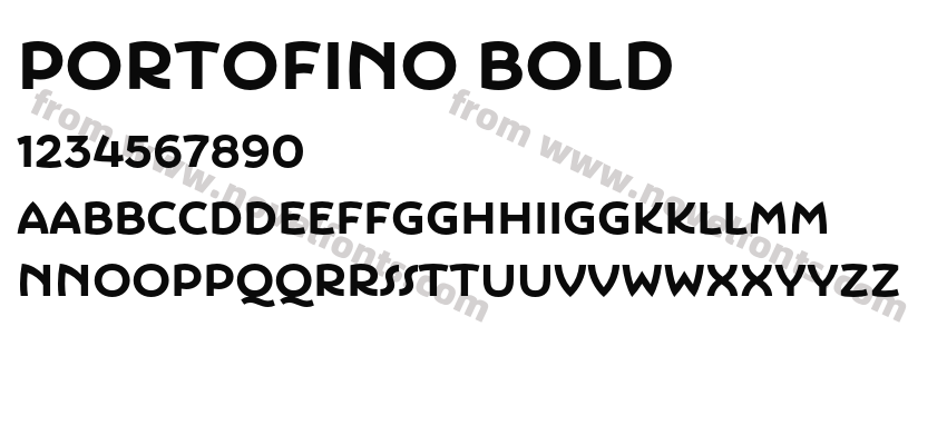 Portofino BoldPreview