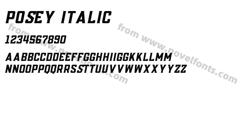 Posey ItalicPreview